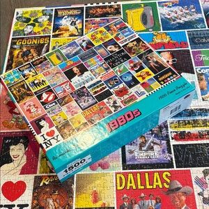 1980s Nostalgia Puzzle - 1500 Pieces - Multicolor